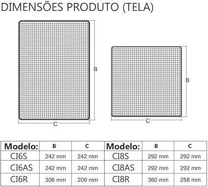 Imagem de Caixa Acústica de Embutir Retangular JBL CI6R Plus com Tela Magnética