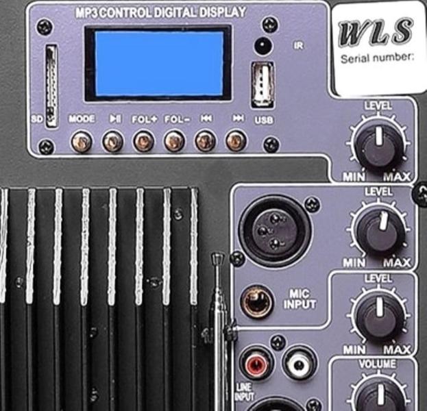 Imagem de Caixa Acústica Wls J15 Pro Ativa + Microfone Sem Fio De Mão