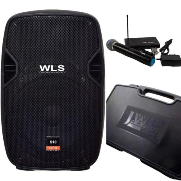 Imagem de Caixa Acústica Wls S10 Ativa + Microfone Sem Fio Jwl