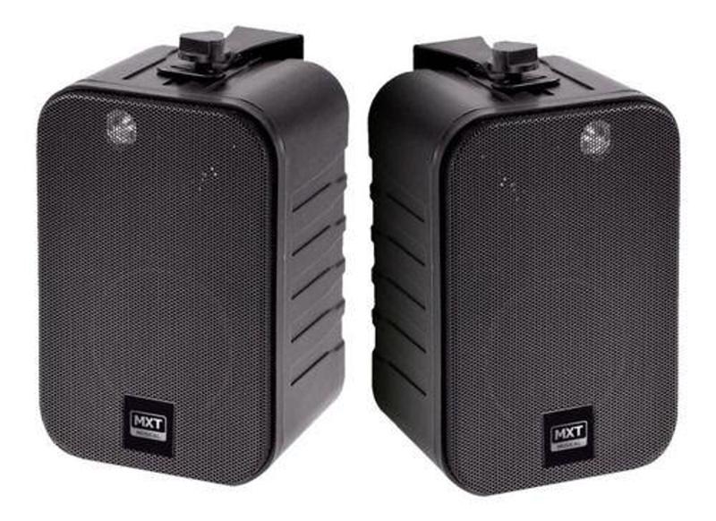 Caixa Ambiente Com Suporte Mxk-25 Bk Par Mxt 50w Rms 3 Vias