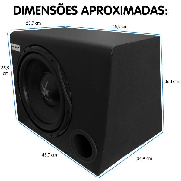 Imagem de Caixa Amplificada Automotiva Cxs303 12 Polegadas Universal