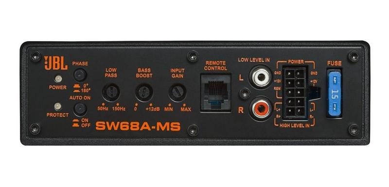 Imagem de Caixa Amplificada Automotiva Sub8 4 Ohms Slim Jbl Sw68ams