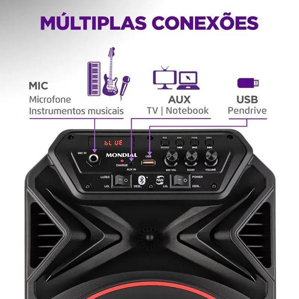 Imagem de Caixa amplificada mondial cm-250 bivolt