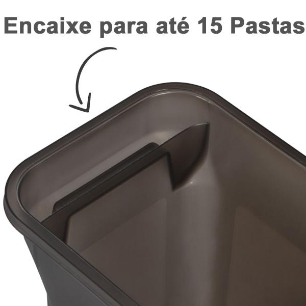 Caixa Arquivo Móvel p/ Pastas Suspensas Estreito Organizador c/ 5 Pastas Ordene Guardar Documentos Imagem de Caixa Arquivo Móvel p/ Pastas Suspensas Estreito Organizador c/ 5 Pastas Ordene Guardar Documentos