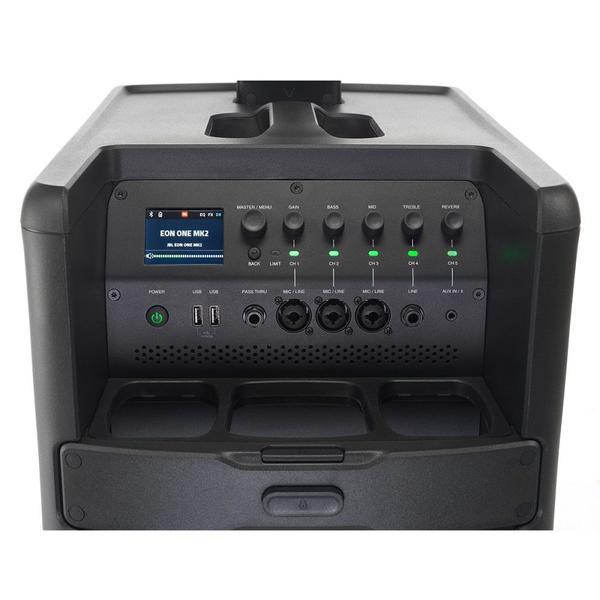 Caixa Ativa JBL EON One MK2 400w RMS Mixer 5 Canais Bluetooth e Bateria Interna Imagem de Caixa Ativa JBL EON One MK2 400w RMS Mixer 5 Canais Bluetooth e Bateria Interna