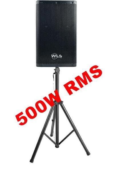 Imagem de Caixa Ativa Wls Z15 500W Rms Bluetooth + Mic S/ Fio + Tripé