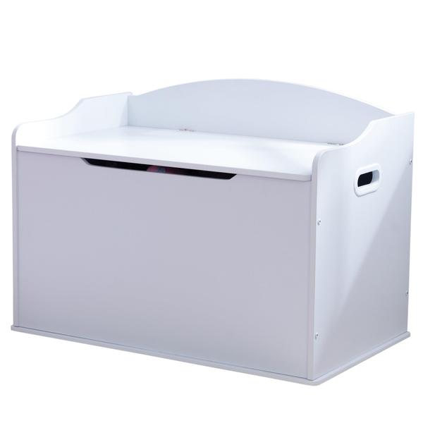 Imagem de Caixa/banco de brinquedos KidKraft Austin Wooden White Age 3+ com tampa