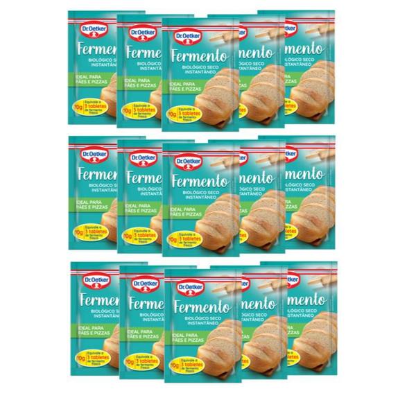 Caixa c/ 60un de Fermento De Pão Biológico Seco Instantâneo 10g - Dr. Oetker Imagem de Caixa c/ 60un de Fermento De Pão Biológico Seco Instantâneo 10g