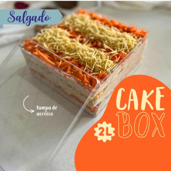 Caixa Cake Box Quadrada C/Tampa 2 L Sobremesa Doces Bolo - Lsc Toys Imagem de Caixa Cake Box Quadrada C/Tampa 2 L Sobremesa Doces Bolo
