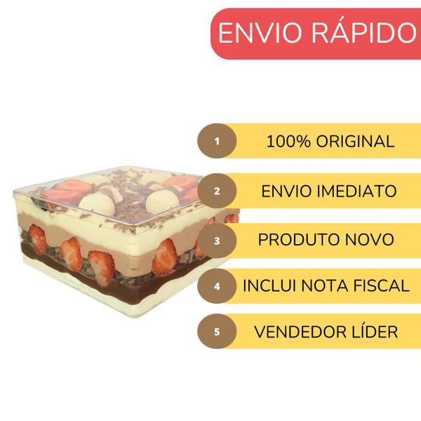 Caixa Cake Box Quadrada C/Tampa 2 L Sobremesa Doces Bolo - Lsc Toys Imagem de Caixa Cake Box Quadrada C/Tampa 2 L Sobremesa Doces Bolo