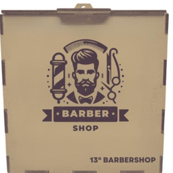 Imagem de Caixa cofre décimo terceiro barbearia caixinha boas festas