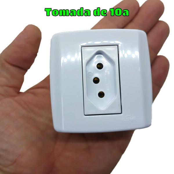 Imagem de Caixa com 1 Tomada de 10a de Sobrepor Slim Box Sistema X de Parafusar