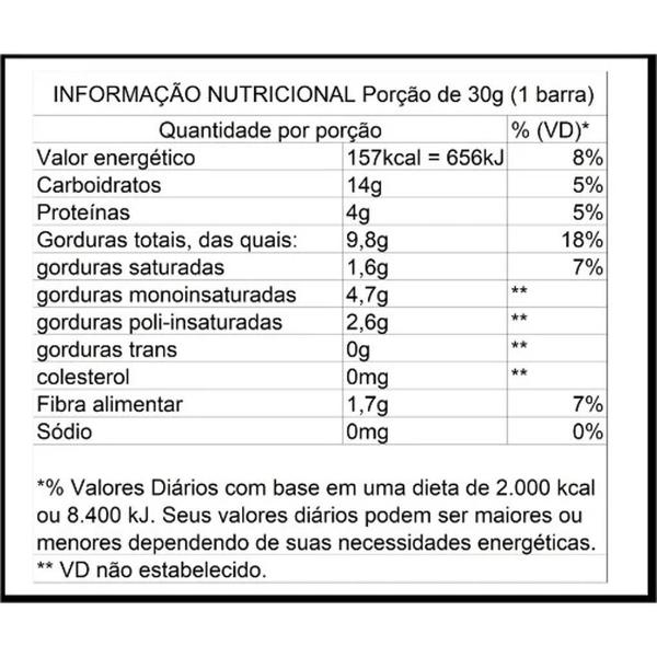 Imagem de Caixa Com 10Pct Barra De Nuts Pinati 120G (4X30G)