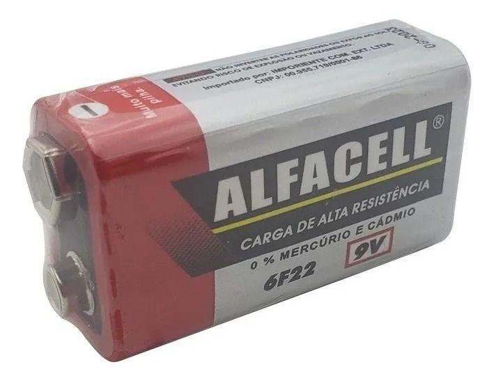 Imagem de Caixa Com 12- Pilhas Bateria 9 V Original Alafacell