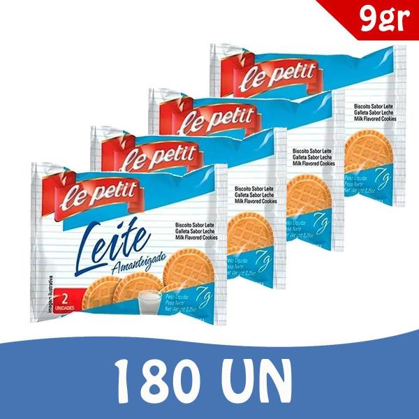 Imagem de Caixa Com 180 Sache Biscoito Ao Leite Amanteigado - Le Petit