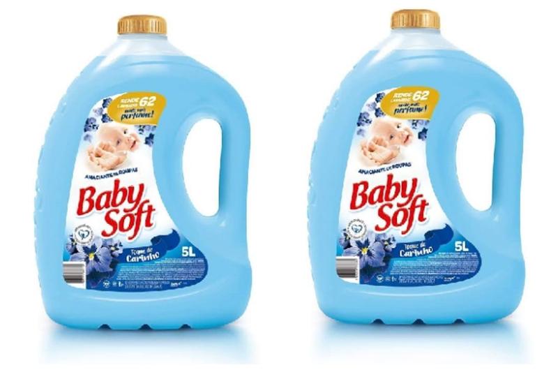 Imagem de CAIXA COM  2 unidades Amaciante Baby Soft toque de carinho 5 litros