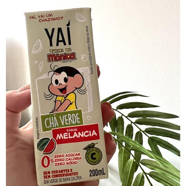 Imagem de Caixa Com 27Und Chá Verde Yai Melancia Turma Da Mônica 200Ml