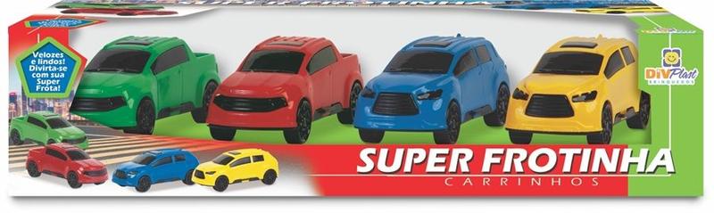 Imagem de Caixa Com 4 Carros Carrinhos De Brinquedo Infantil Bebê Criança