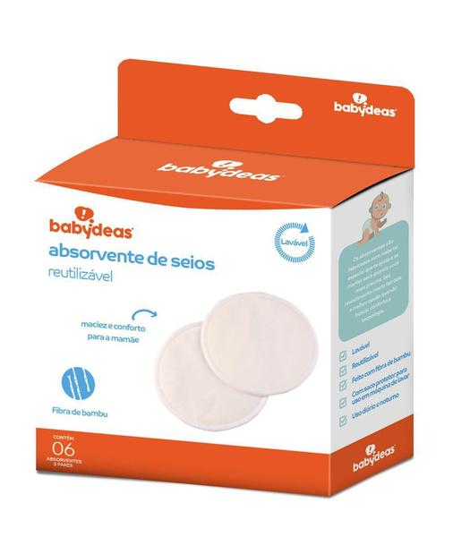 Imagem de Caixa Com 6 Absorventes Laváveis Para Seios Babydeas