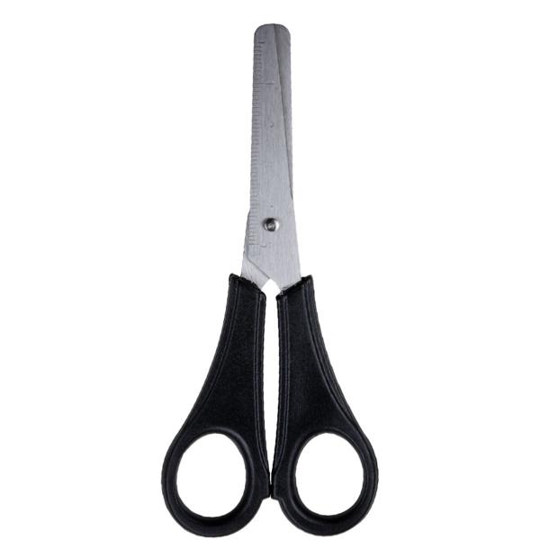 Caixa com 60 Tesouras Escolar 13cm Preta Leo & Leo - Tesoura
