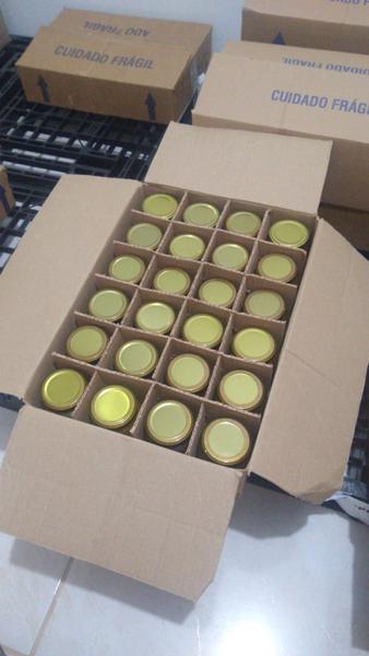Caixa Com Geleia De Morango 24 Uni De 250g / Luly Alimentos Imagem de Caixa Com Geleia De Morango 24 Uni De 250g / Luly Alimentos