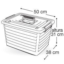 Imagem de Caixa Container Organizadora Plastica Multiuso