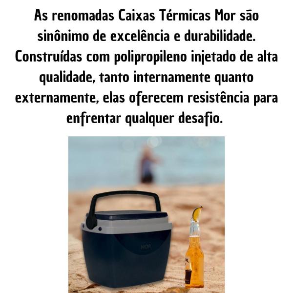 Imagem de Caixa Cooler Térmica 6 Litros com Alça Pequena Praia Camping - MOR