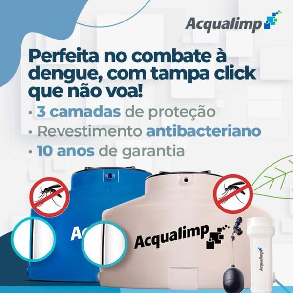 Imagem de Caixa d'Água com Bóia e Filtro Água Limpa - ACQUALIMP