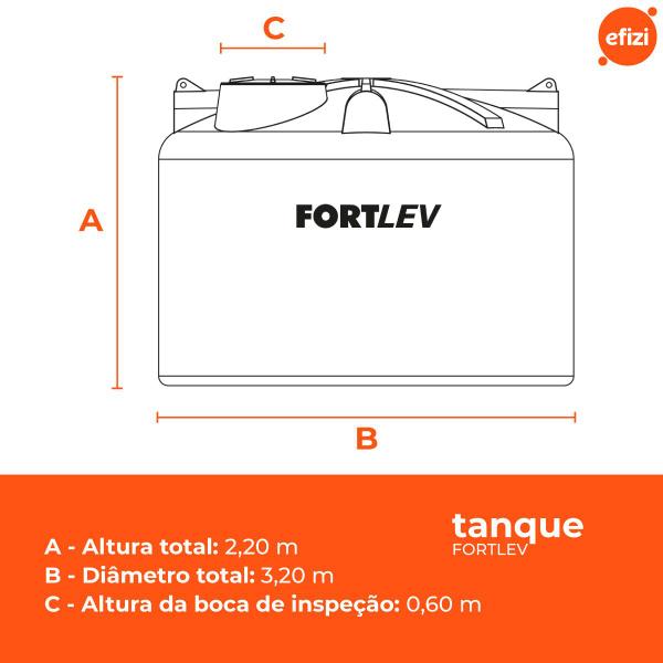 Imagem de Caixa d'Água Tanque 15.000L Azul Fortlev