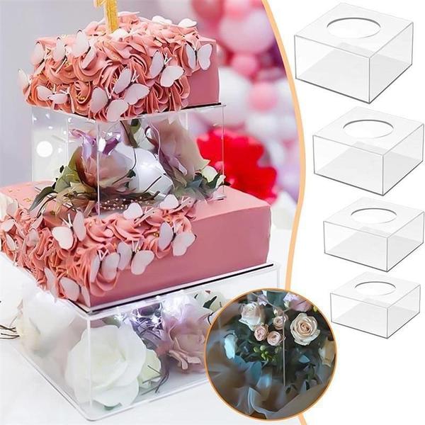 Caixa De Acrilico 3Mm Para Decoração De Bolo 20X20X10. - Jr Pole Imagem de Caixa De Acrilico 3Mm Para Decoração De Bolo 20X20X10.