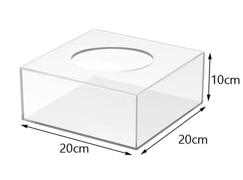 Imagem de Caixa De Acrilico 3Mm Para Decoração De Bolo 20X20X10.