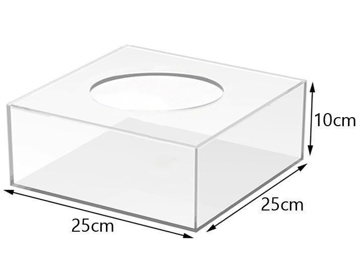 Imagem de Caixa De Acrilico Para Decoração De Bolos 25X25X10 3Mm.