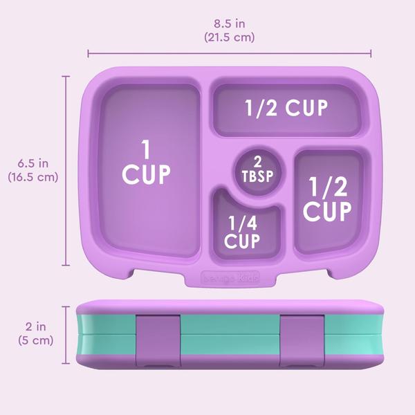 Imagem de Caixa de Almoço Infantil à Prova de Vazamento, 5 Compartimentos, Sem BPA