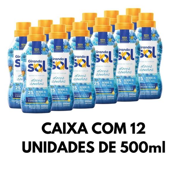 Imagem de Caixa de Amaciante Doces Sonhos ( 12 Unidades de 500 ml ) - Girando Sol