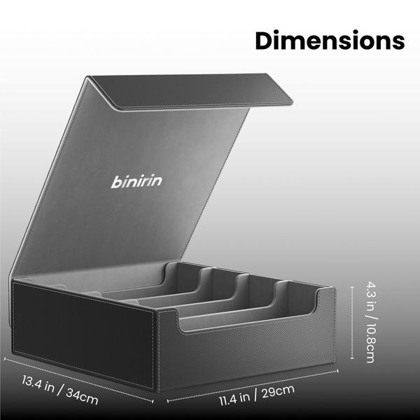 Imagem de Caixa de armazenamento de cartas colecionáveis Binirin 3000+ MTG com Toploaders Bla