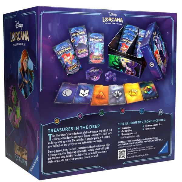 Imagem de Caixa de armazenamento de cartões Ravensburger Disney Lorcana TCG Ursula's Return