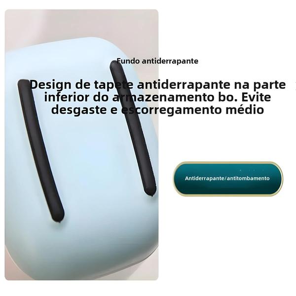 Imagem de Caixa de Armazenamento de Plástico para Banheiro, Casa e Escritório - Organização para Escova de Dentes e Lavatório