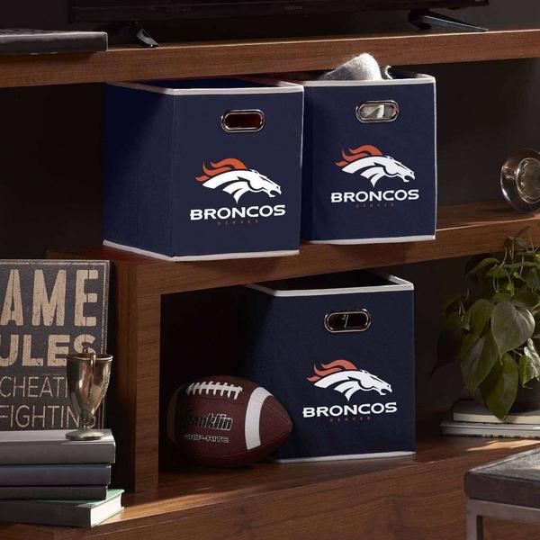 Imagem de Caixa de armazenamento Franklin Sports NFL Denver Broncos dobrável