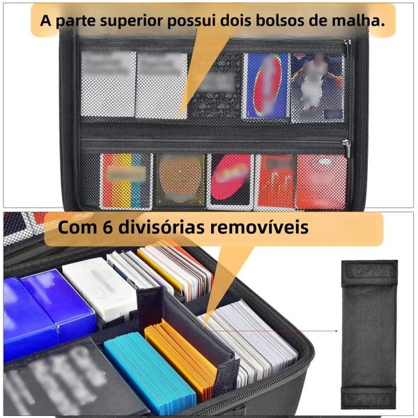 Caixa de Armazenamento para Cartas - 2700+ Cartas - Organizador de Viagem Imagem de Caixa de Armazenamento para Cartas - 2700+ Cartas - Organizador de Viagem