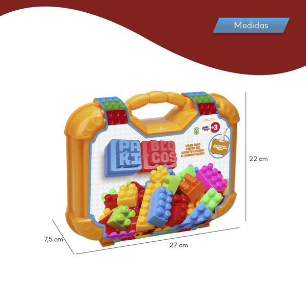 Caixa de Blocos Montar e Desmontar Interativo Para Crianças - Paki Toys Imagem de Caixa de Blocos Montar e Desmontar Interativo Para Crianças