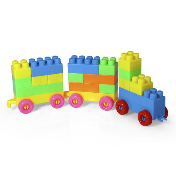 Caixa de Blocos Montar e Desmontar Interativo Para Crianças - Paki Toys Imagem de Caixa de Blocos Montar e Desmontar Interativo Para Crianças