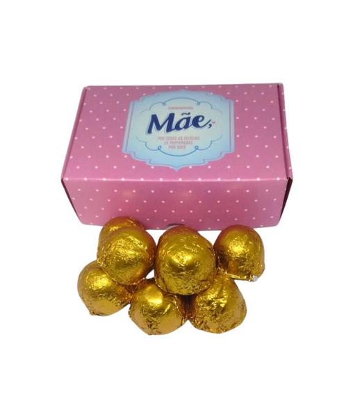 Caixa de Bombom Mãe Poá Rosa 200grs Presente Lembrancinha - Pride Imagem de Caixa de Bombom Mãe Poá Rosa 200grs Presente Lembrancinha