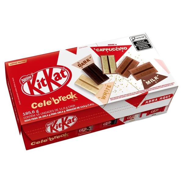 Imagem de Caixa de Bombom Nestlé Kitkat Celebreak Sortidos 185,6g