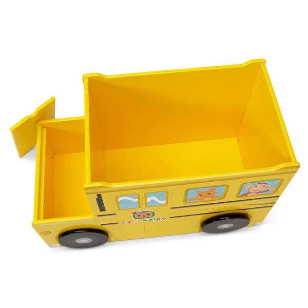 Imagem de Caixa de brinquedos Delta Children CocoMelon School Bus Greenguard Gold