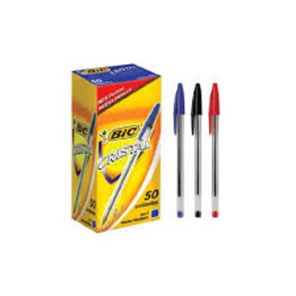 Imagem de Caixa de Caneta Bic Esferográfica 1.0mm Cristal CX 50 UN - BIC