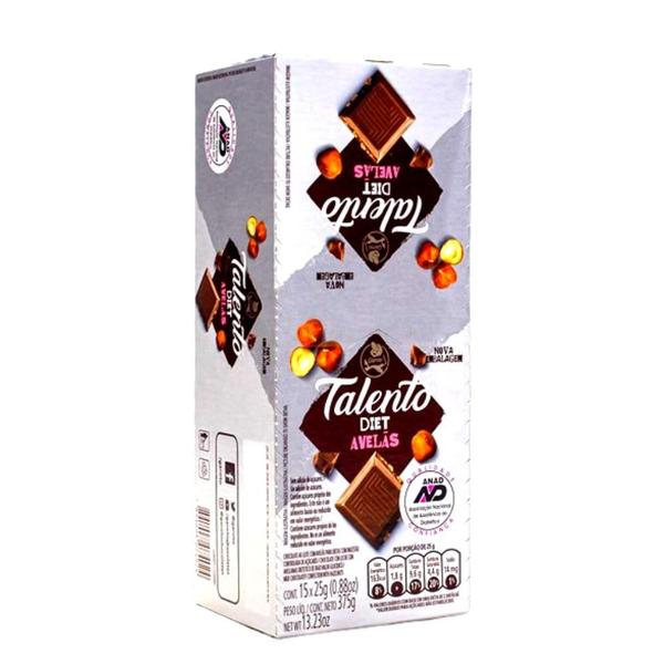 Caixa De Chocolate Talento Diet GAROTO 1cx c/ 15un Imagem de Caixa De Chocolate Talento Diet GAROTO 1cx c/ 15un