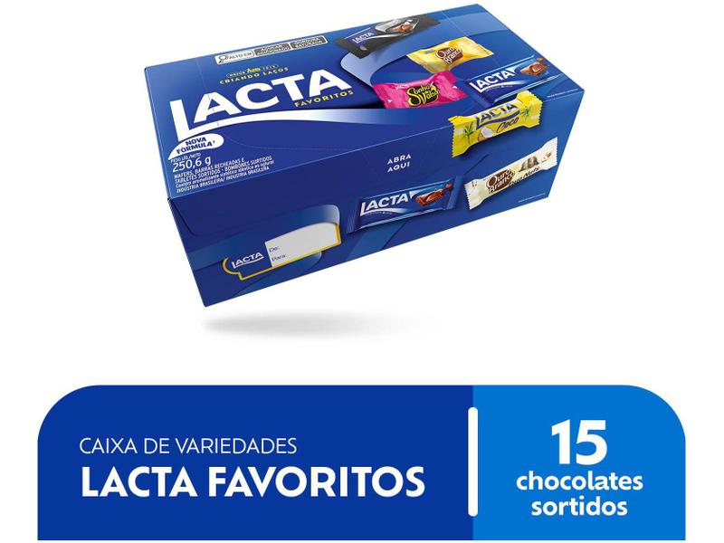 Imagem de Caixa de Chocolates Variedades Lacta Favoritos 250g