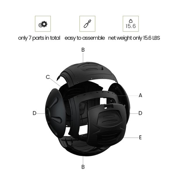 Imagem de Caixa de compostagem Tumbler SQUEEZE master Spherical Lightweight