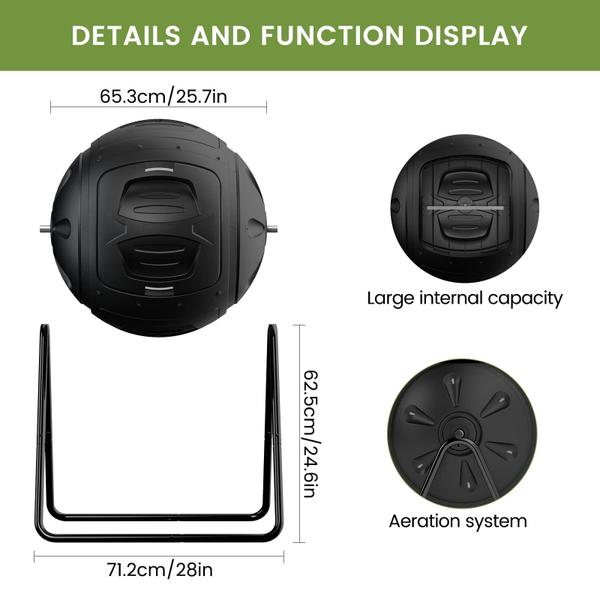 Imagem de Caixa de compostagem Tumbler SQUEEZE master Spherical Lightweight