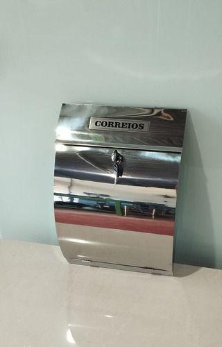 Imagem de Caixa De Correio Arqueada Em Inox 45x30 - Super Inox